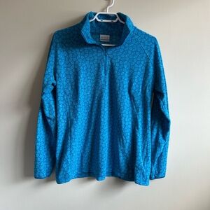 Columbia Women's Teal Blue Quarter-Zip Pullover